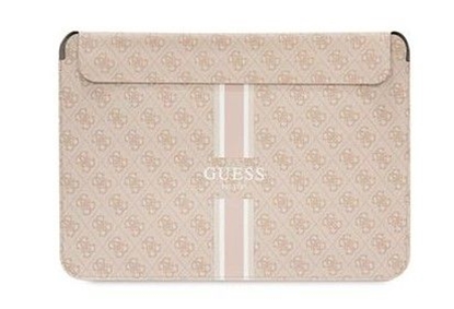 Изображение Guess PU 4G Printed Stripes Computer Sleeve 16 Pink