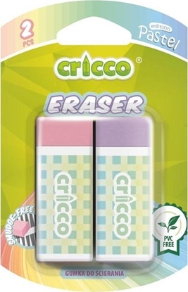 Изображение Gumka do cierania pastel 2szt CRICCO