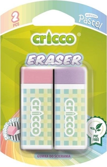 Picture of Gumka do cierania pastel 2szt CRICCO