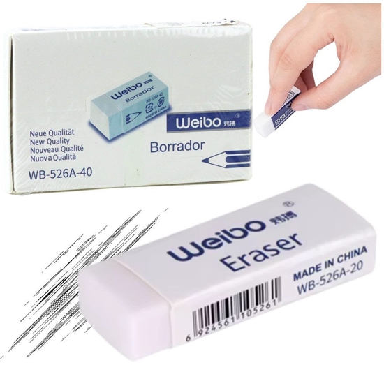 Picture of Gumka Do Mazania Biaa Szkolna Biurowa WB-526A-40 3,5cm