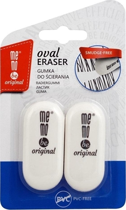 Picture of Gumka do mazania Oval biaa 2szt MemoBe