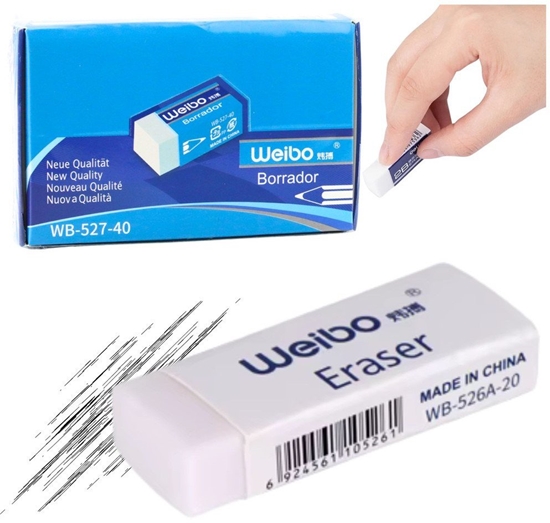 Picture of Gumka Do Mazania Szkolna Biurowa Biaa WB-527-40 3,5cm LEAN