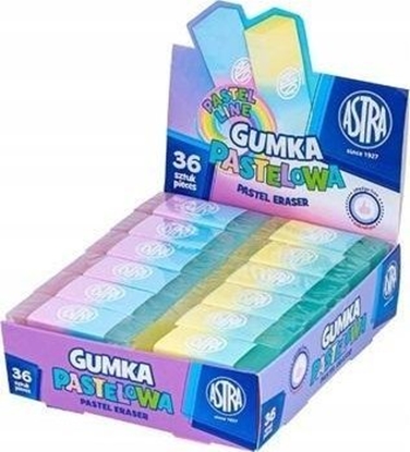 Picture of Gumka dwukolorowa Pastel Line (36szt) ASTRA