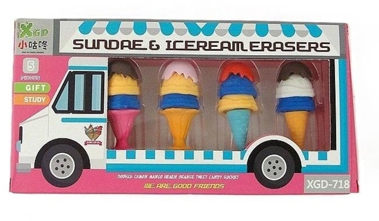 Picture of Gumki do cierania Lody 5szt MIX