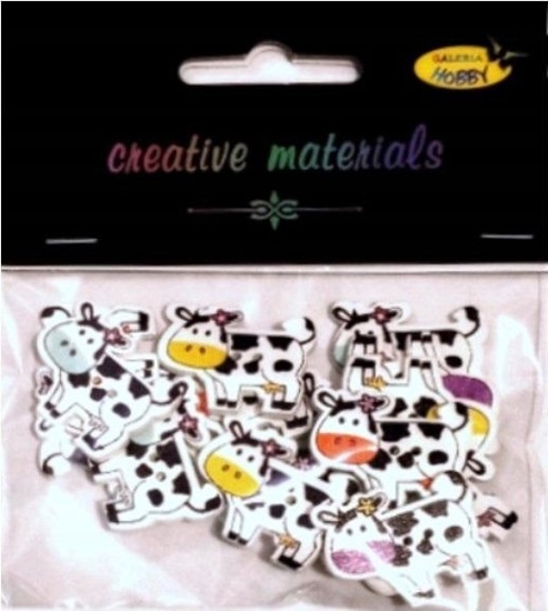 Picture of Guziki ozdobne Krowa 27x21mm 15szt