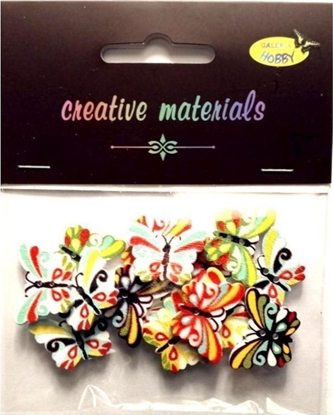 Picture of Guziki ozdobne Motyle 3 24x17mm 15szt