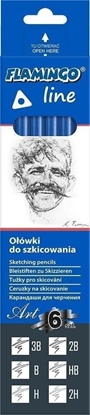 Picture of H&B Oówki do szkicowania 6szt 3B-2H