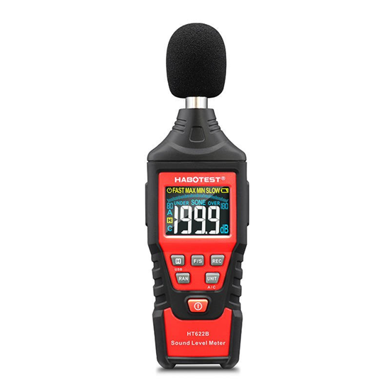 Изображение Digital decibel meter Habotest HT622B USB A|C