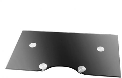 Attēls no HAGOR CPS - Glass Shelf AV-Ablage kombinierbar mit Sulen der HAGOR comPROnents Serie 450x260mm BxT 7,5kg max. Traglast