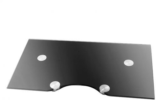 Picture of HAGOR CPS - Glass Shelf AV-Ablage kombinierbar mit Sulen der HAGOR comPROnents Serie 450x260mm BxT 7,5kg max. Traglast