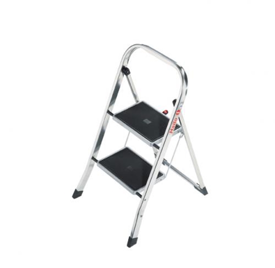 Picture of HAILO Folding stepladder K70 StandardLine / aluminum / 2 steps safety handle 4007126439260