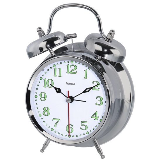 Изображение Hama 00186326 Nostalgia Alarm Clock Silver
