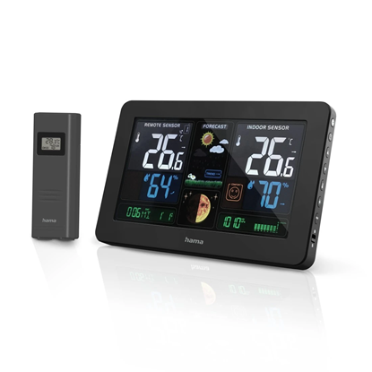 Изображение Hama 00186380 Weather station Premium Black