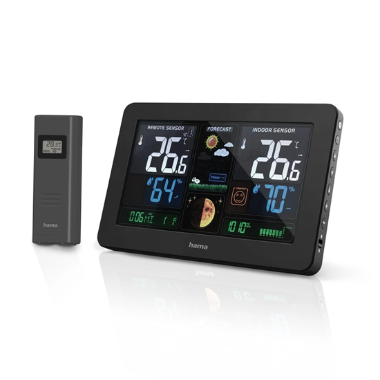 Изображение Hama 00186380 Weather station Premium Black