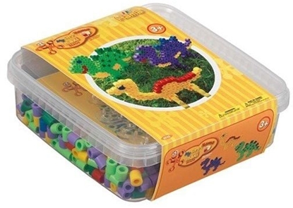 Picture of Hama Beads And Pegboard In Box Dinosaur (8742)