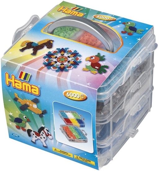 Picture of Hama Beads Hama opbevaringsboks lille, 6.000 perler+3 plader