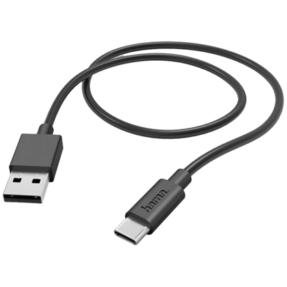 Изображение Hama Charging Cable USB-A to USB-C 1m Black