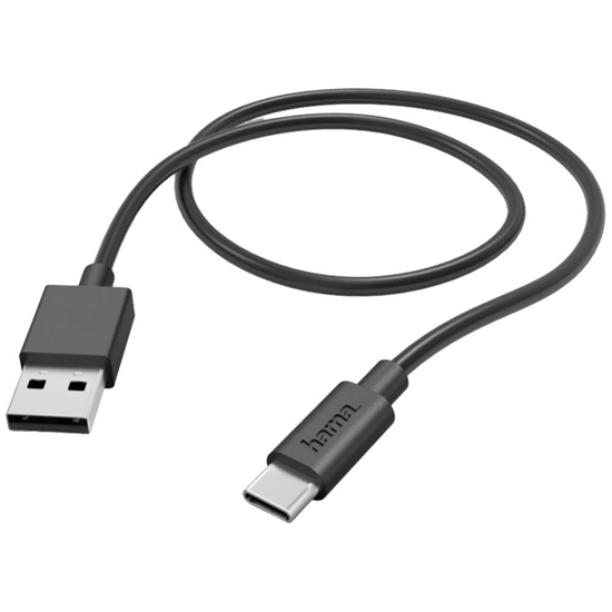 Изображение Hama Charging Cable USB-A to USB-C 1m Black
