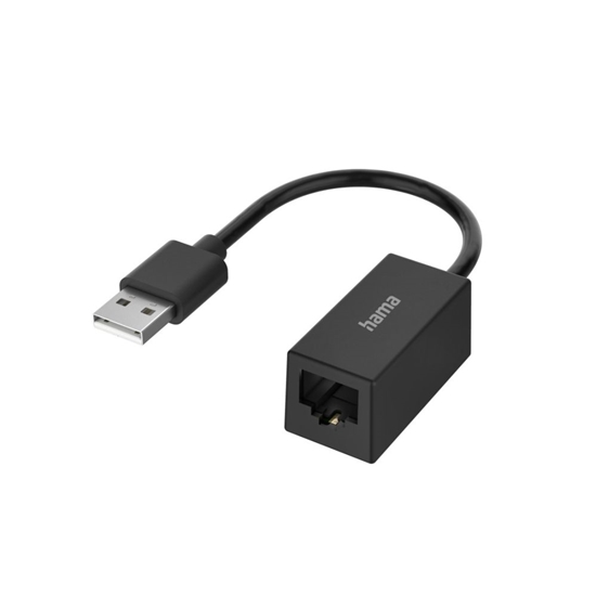 Picture of Hama Hama 00200324 Network Adapter, USB Plug - LAN/Ethernet Socket, Fast Ethernet