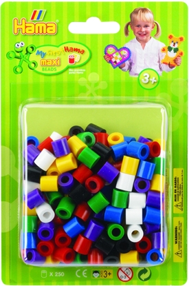 Изображение Hama maxi beads in blister 250 pcs. Mix