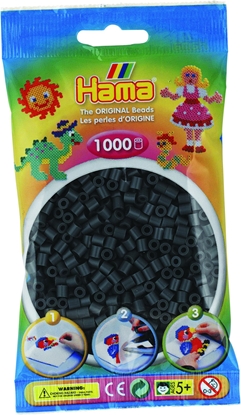 Изображение HAMA MIDI 1000 KORALIKÓW W TOREBCE (CIEMNY SZARY)