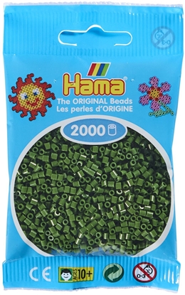 Picture of Hama mini beads 2000 pcs. forest green