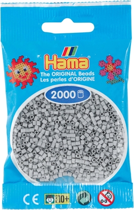 Изображение Hama mini beads 2000 pcs. light gray