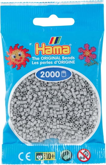 Изображение Hama mini beads 2000 pcs. light gray