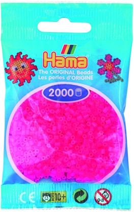 Изображение Hama mini beads 2000 pcs. neon fuschia