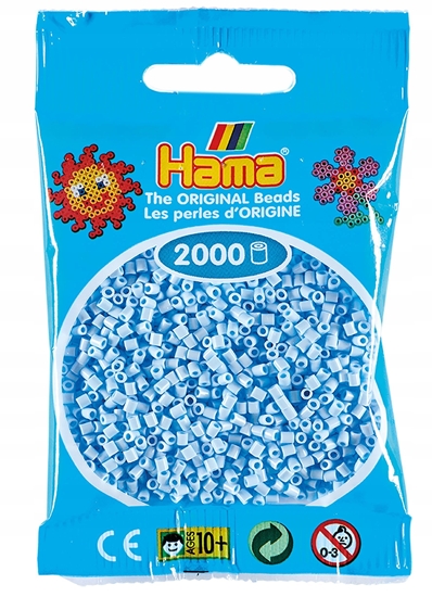 Изображение Hama mini beads 2000 pcs. pastel ice blue