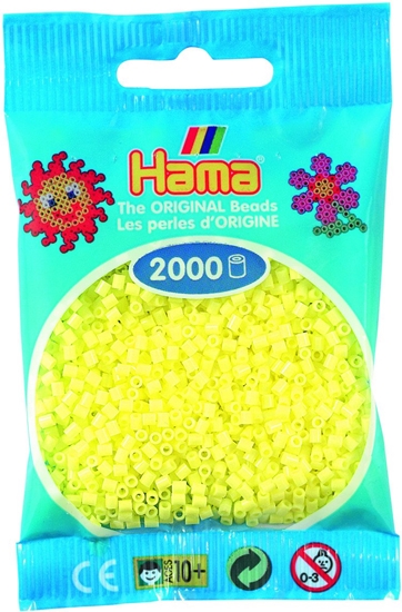 Изображение Hama mini beads 2000 pcs. pastel yellow