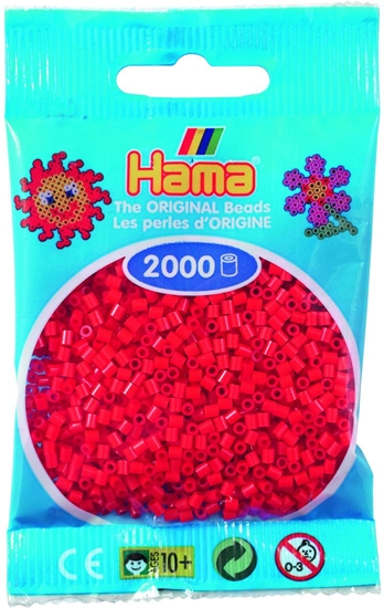 Изображение Hama mini beads 2000 pcs. red