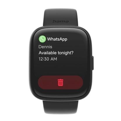 Изображение Hama Smartwatch 4000 kwadratowy, czarny