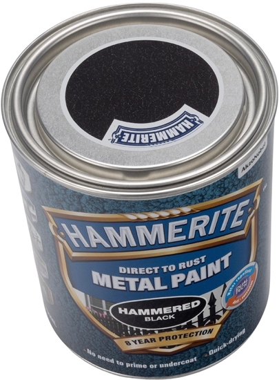 Picture of Hammerite Hammerlak - Sort - 750 ml.