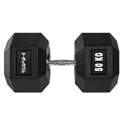 Attēls no Hantele HEX PRO 50 KG DUMBBELL HMS