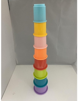 Picture of HAPPY BABY Rainbow Stacking Cups 8 pcs