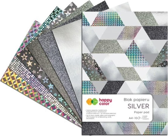 Picture of Happy Color Blok A4/10K Silver 150g-230g HAPPY COLOR