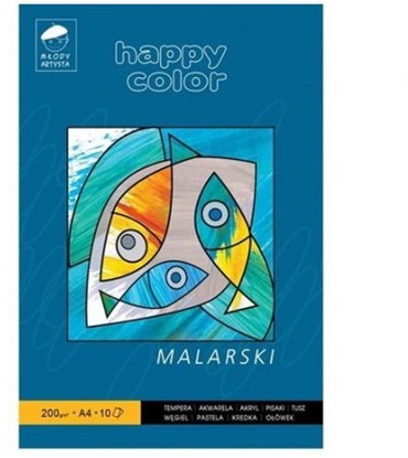Picture of Happy Color Blok do malowania A4 10k biay