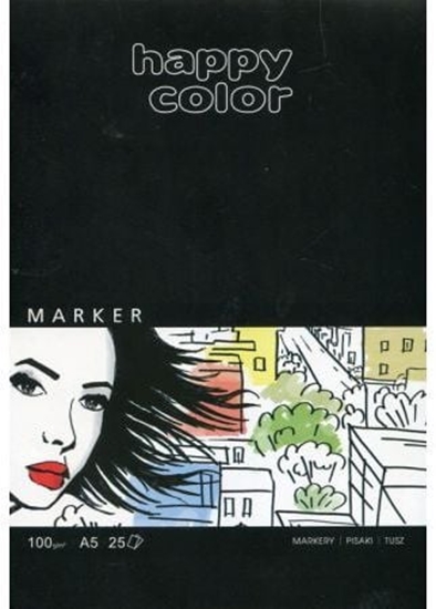 Изображение Happy Color Blok do markerów A5 25k biay