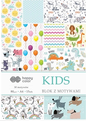 Изображение Happy Color Blok z motywami Kids A4/15ark HAPPY COLOR