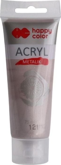Изображение Happy Color Farba akrylowa 75 ml róowe zoto metalik HAPPY