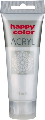 Изображение Happy Color Farba akrylowa 75ml satynowe srebro (7370 0075-811)