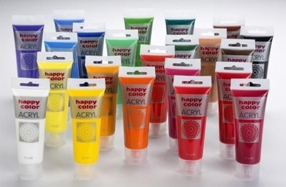 Изображение Happy Color Farba akrylowa 75ml szara