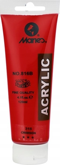 Изображение Happy Color Farba akrylowa Marie's 120ml, CZERWONY