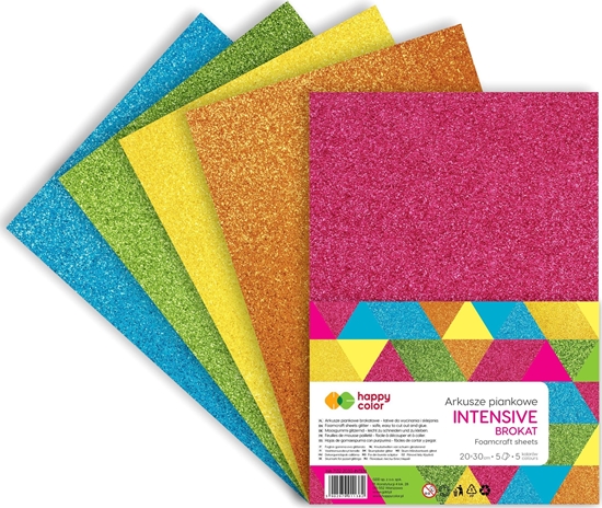 Изображение Happy Color Pianka brokatowa Happy Color INTENSIVE 20x30 cm 5 ark