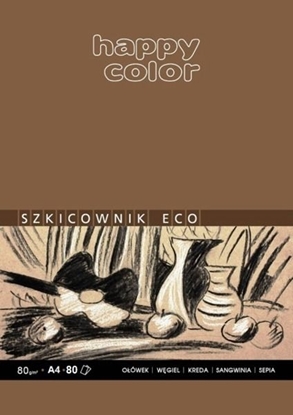 Изображение Happy Color Szkicownik A4 80k ochrowy