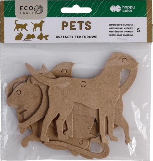 Picture of Happy Color Zestaw ksztatów tekturowych Pets 5szt HAPPY COLOR