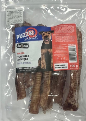 Attēls no HAU & MIAU dog treat, lamb trachea, length, 14-17cm, 100 g - papildbarība pieaugušiem suņiem, kaltēta jēra traheja,14-17cm.