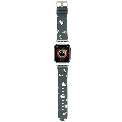 Picture of Hello Kitty Hello Kitty Heads & Bows Pattern Strap for Apple Watch 38/40/41mm - Black