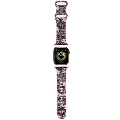 Picture of Hello Kitty Hello Kitty Silicone Tags Graffiti Strap for Apple Watch 38/40/41mm - Pink